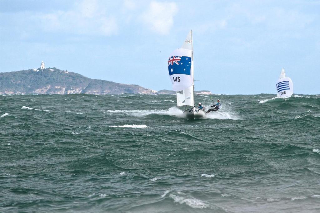 Australian Mens 470 about to round leeward mark Race 4 © Richard Gladwell www.photosport.co.nz